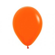12" Orange Standard Helium Balloon