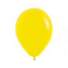 12" Yellow Standard Helium Balloon